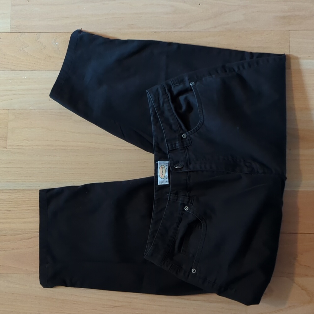 Talbots Size 8 Petite Black Stretch Capri Pants - Picture 2 of 3